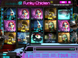 Funky Chicken jeux sur Slot Machine Sous